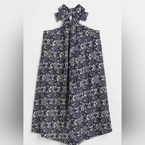 H&M NWT Navy and White Asymmetrical Dress